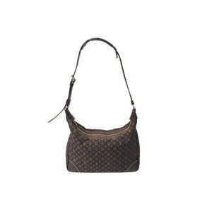 Louis Vuitton Boulogne Shoulder Bag Monogram lan Canvas Ebene Brown